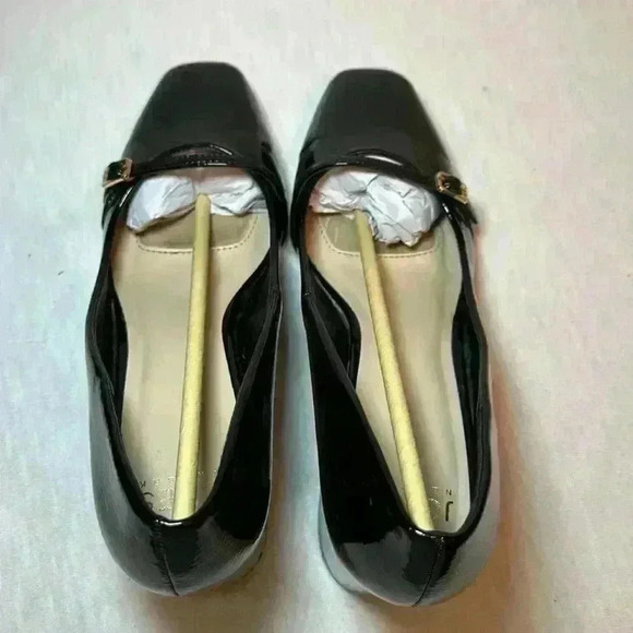 JONES NEW YORK Women Aubin Block Heel Dress Pumps In Black w Gold Buckle Size 10 - Picture 10 of 13